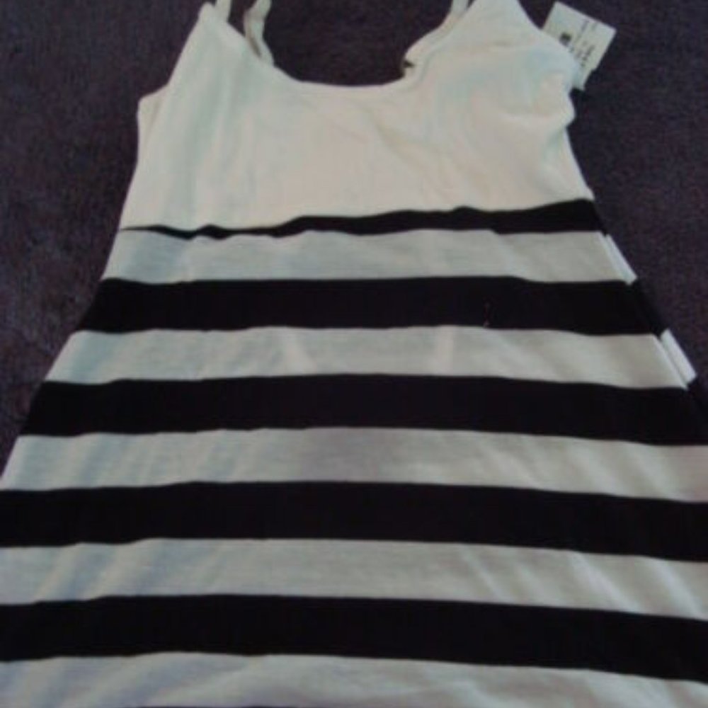 Feel Good baby doll TOP black and white stripes